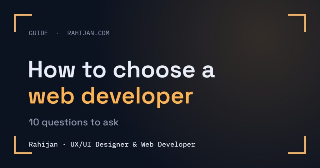 How to Choose a Web Developer in London: 10 Questions to Ask