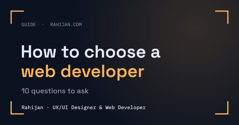 How to Choose a Web Developer in London: 10 Questions to Ask